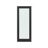1-Lite Manufactured Wood and Glass Paneled Interior Door Slab black for Pantry Doors, French Doors, Pocket Doors