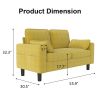 PPL Loveseat Sofa Chair - 56" Modern Accent Chairs with Arm, Living Room Couch with Side Pocket