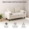 PPL Loveseat Sofa Chair - 56" Modern Accent Chairs with Arm, Living Room Couch with Side Pocket