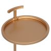 Portable Metal Round C-Table & End Table 12"D x 23.5"H