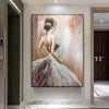 Hand Oil Pianting Ballerina fine art Dancer Handmade oil painting on Canvas female Ballet Artist Wall Art Living Room Bedroom Home Decor
