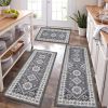 3 Piece Washable Farmhouse Kitchen Rugs Sets