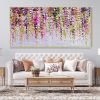 Hand Painted Oil Painting Abstract Floral Texture Canvas Oil Painting Colorful Wall Decor Art Modern Landscape Painting Living Room Decor Oil Paintin