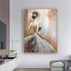 Hand Oil Pianting Ballerina fine art Dancer Handmade oil painting on Canvas female Ballet Artist Wall Art Living Room Bedroom Home Decor