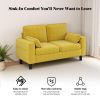 PPL Loveseat Sofa Chair - 56" Modern Accent Chairs with Arm, Living Room Couch with Side Pocket