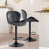 Swivel Bar Stools Set Of 2 with Adjustable Height, Fabric with Backrest for Outdoor Use Only