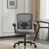 500 LBS Big and Tall Mesh Office Chair, Ergonomic Wide Seat Desk Chair with 4D Armrests, Adjustable Lumbar Support, Metal Base Silent Casters.