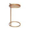 Portable Metal Round C-Table & End Table 12"D x 23.5"H