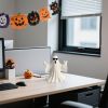Halloween Ghost Figurine - Spooky Resin Ghost Statue, Funny Cute Ghost Ornaments for Halloween Decorations, Porch and Indoor Home Office Desk Decor,