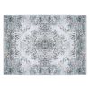 Vintage Area Rug Modern Non Slip Carpet Boho Low Pile Soft Rug Waterproof Machine Washable Rug for Living Room Bedroom Kitchen Dining Room Under Tabl