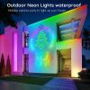 32.8FT RGB LED Neon Rope Lights, USB Powered Flexible Neon Strip with App and Remote Control, DIY Mood Lighting for Bedroom