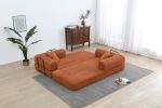 Sleeper Sofa with Pillow,Comfy Foldable Sofa Bed Compressed Sofa in Box, Convertible Sofa Bed for Living Room Bedroom Lounge Studio, Comfy High Densi