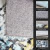 Vintage Area Rug Modern Non Slip Carpet Boho Low Pile Soft Rug Waterproof Machine Washable Rug for Living Room Bedroom Kitchen Dining Room Under Tabl