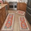 3 Piece Washable Farmhouse Kitchen Rugs Sets
