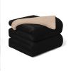 Heavyweight Crystal Velvet Blanket, 71" x 87" Ultra Soft Plush Bed Throw for Couch & Sofa, Reversible Sherpa Fleece & Double-Sided Warm Velvet Blanket