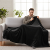 Heavyweight Crystal Velvet Blanket, 71" x 87" Ultra Soft Plush Bed Throw for Couch & Sofa, Reversible Sherpa Fleece & Double-Sided Warm Velvet Blanket